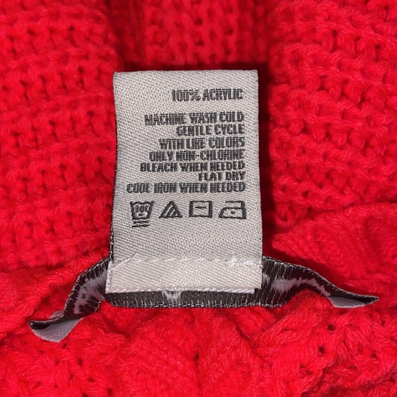 American Rag Juniors Tunic Cable Knit Sweater Diva Pink M L XL XXL 9HS27 - Picture 9 of 12